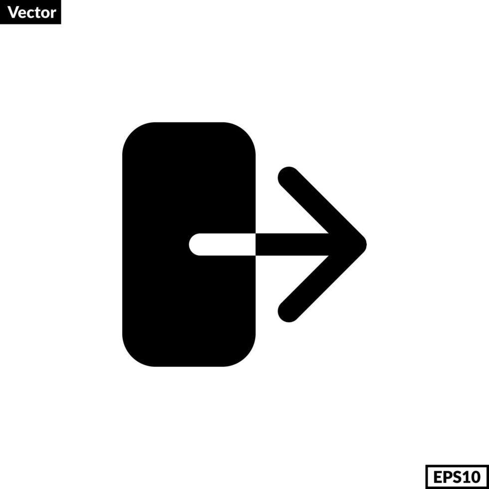 logout icon vector for any purposes
