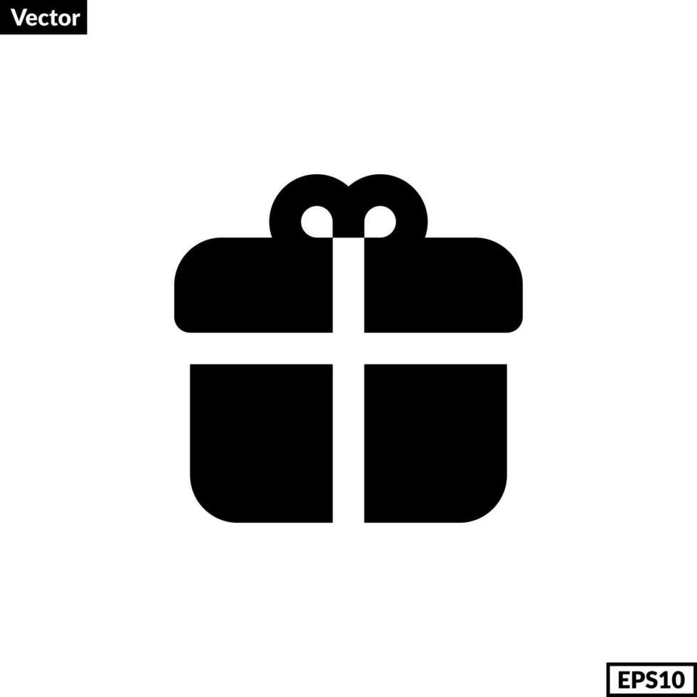 gift box icon vector for any purposes