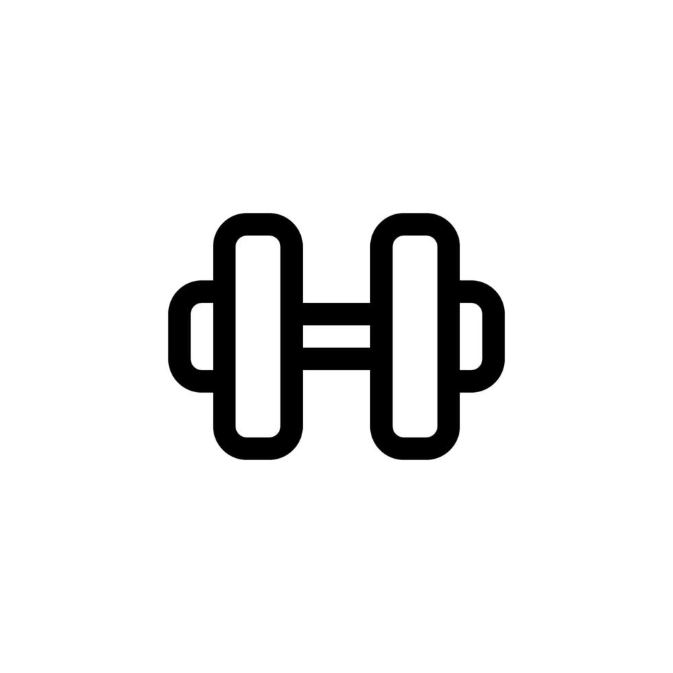 dumbbell icon vector for any purposes