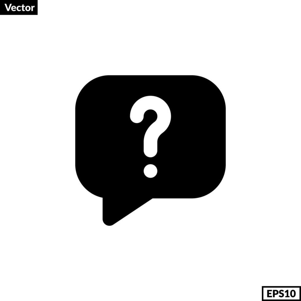 FAQ icon vector for any purposes