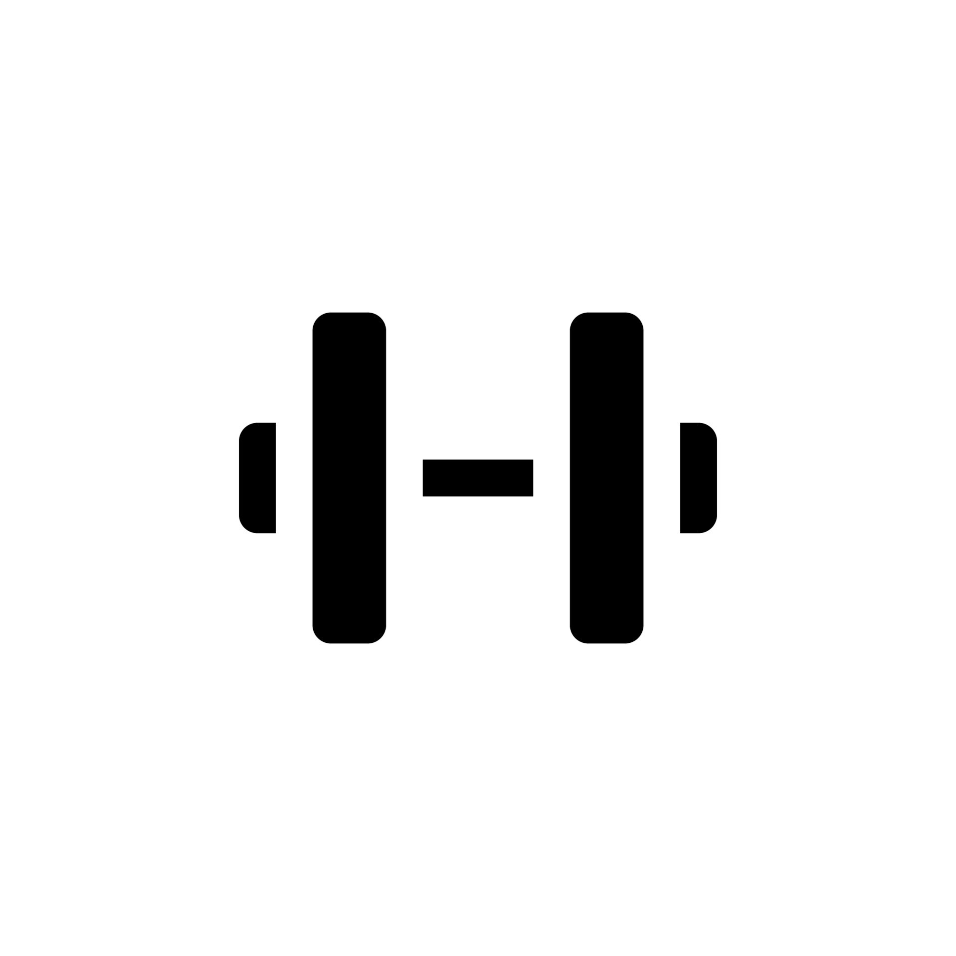 dumbbell icon vector for any purposes 22133731 Vector Art at Vecteezy