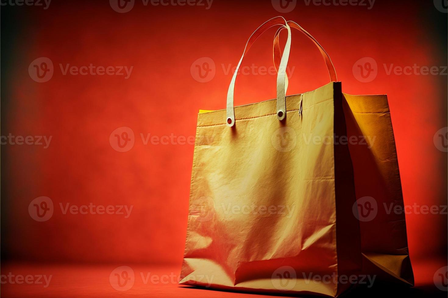 Shopping bags, background. Digital illustration AI photo