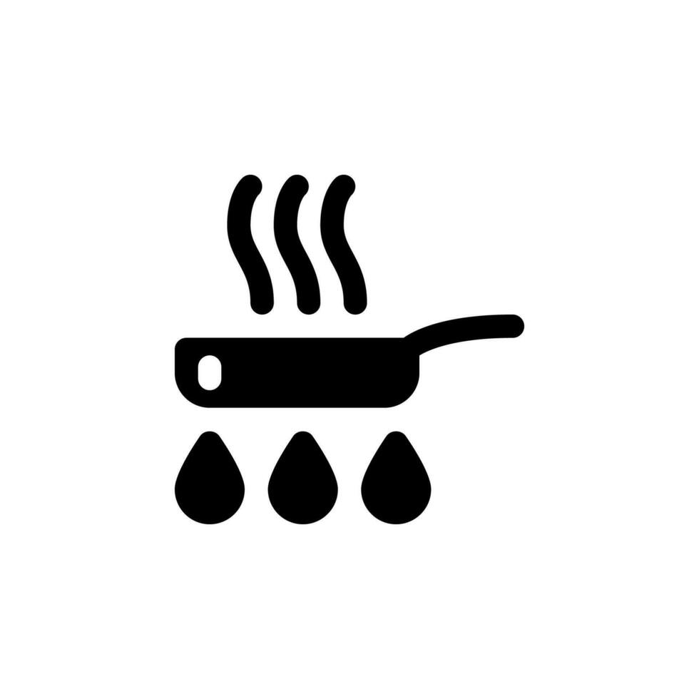 frying pan icon. cooking icon isolated vector EPS10