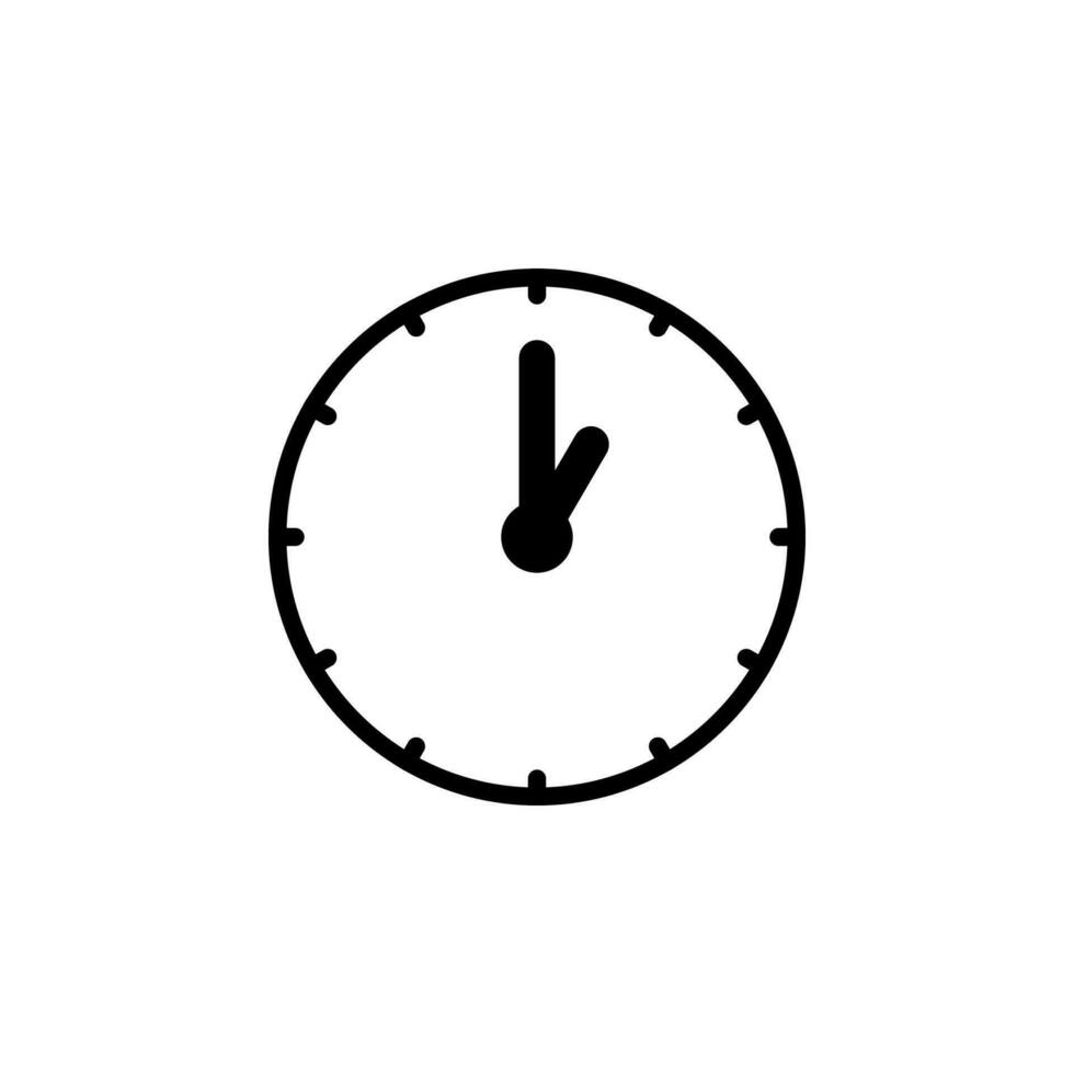 Clock icon vector. time symbol vector