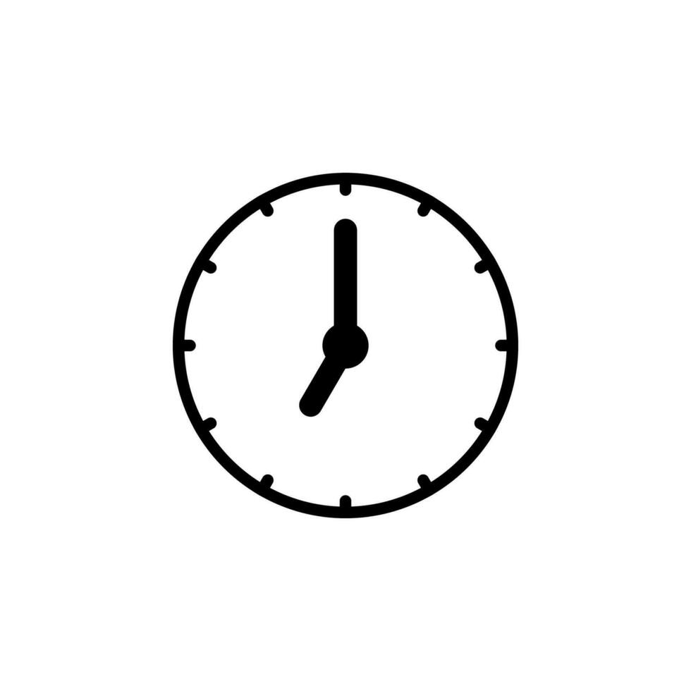 Clock icon vector. time symbol vector