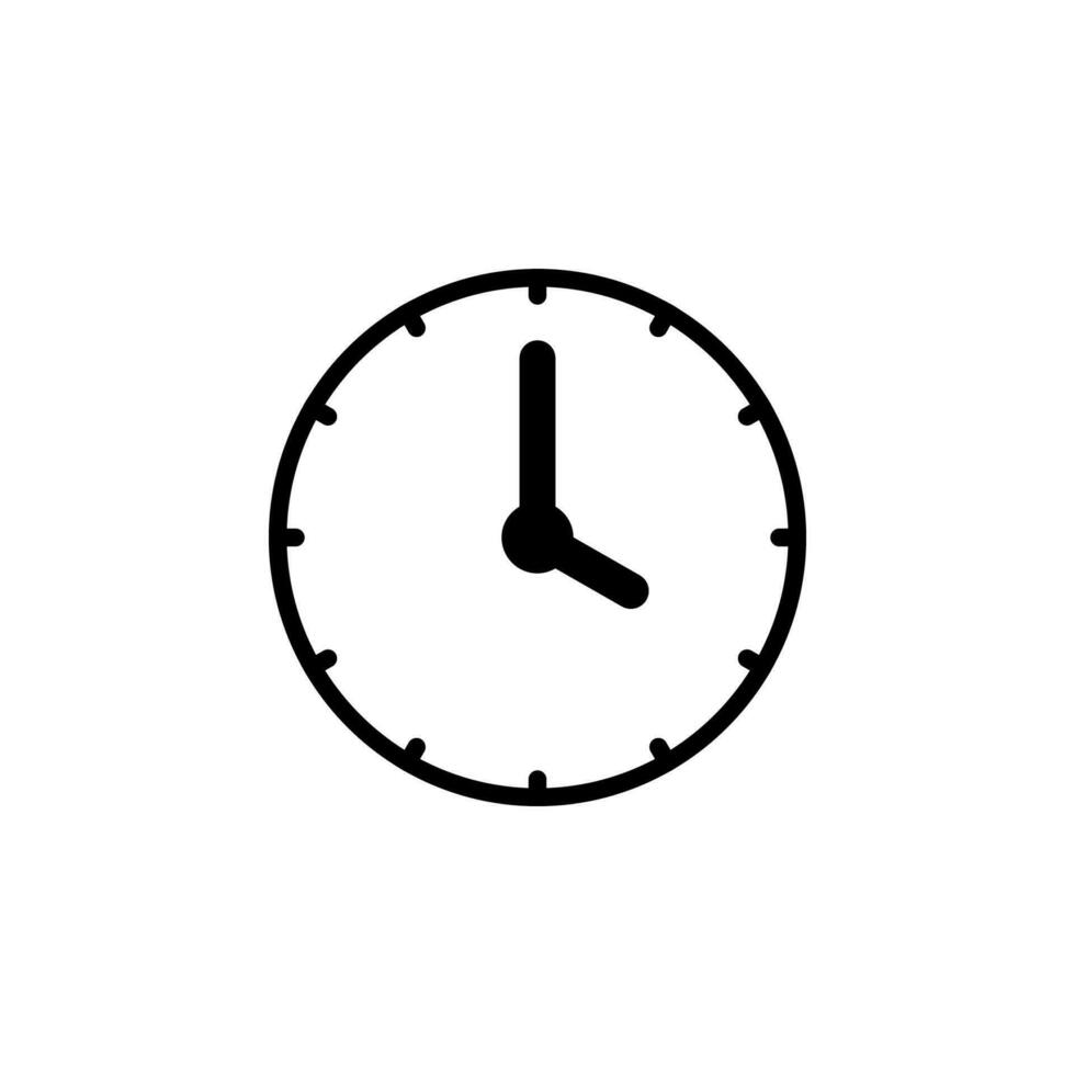 Clock icon vector. time symbol vector