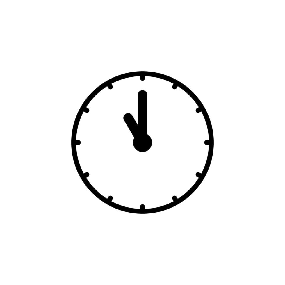 Clock icon vector. time symbol vector