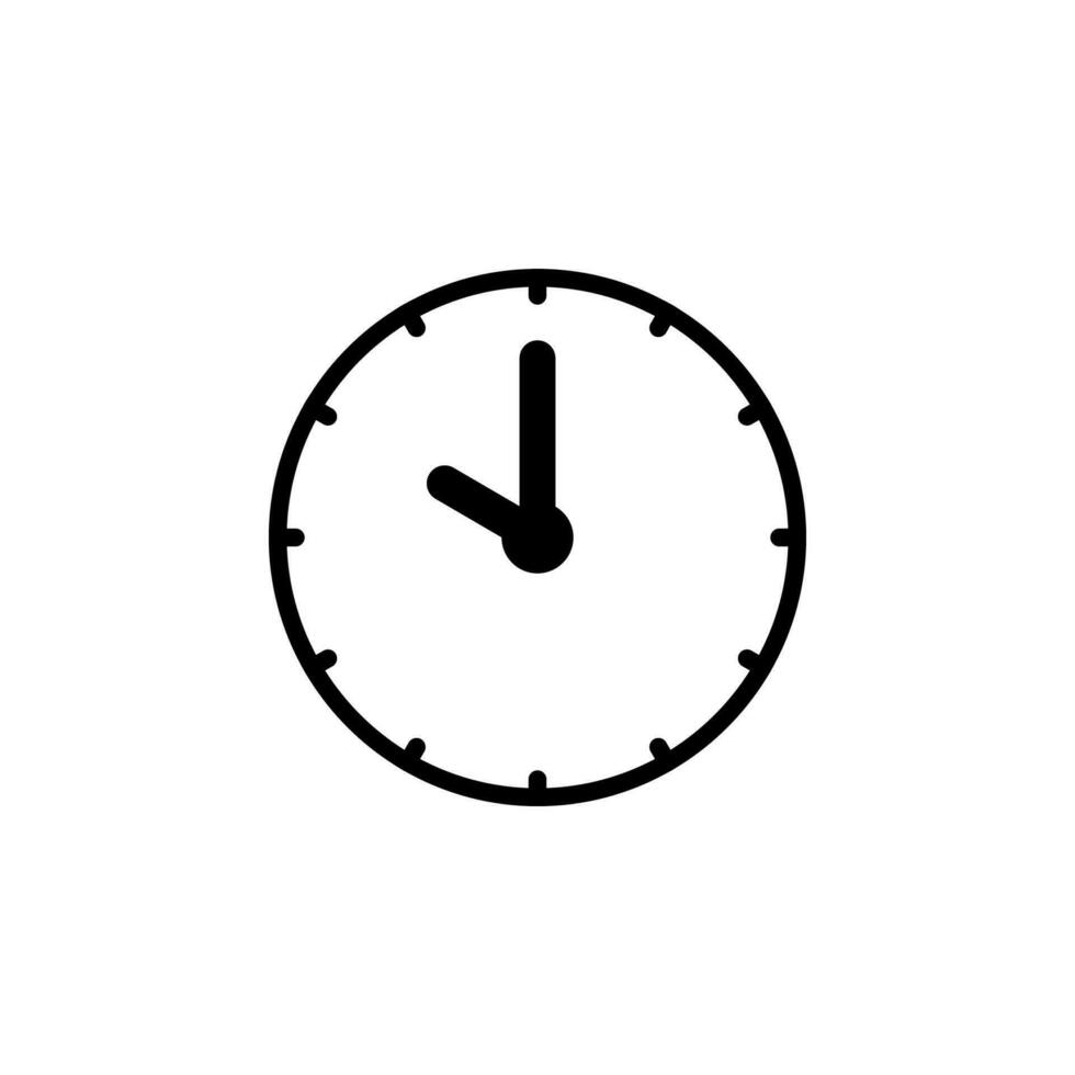 Clock icon vector. time symbol vector