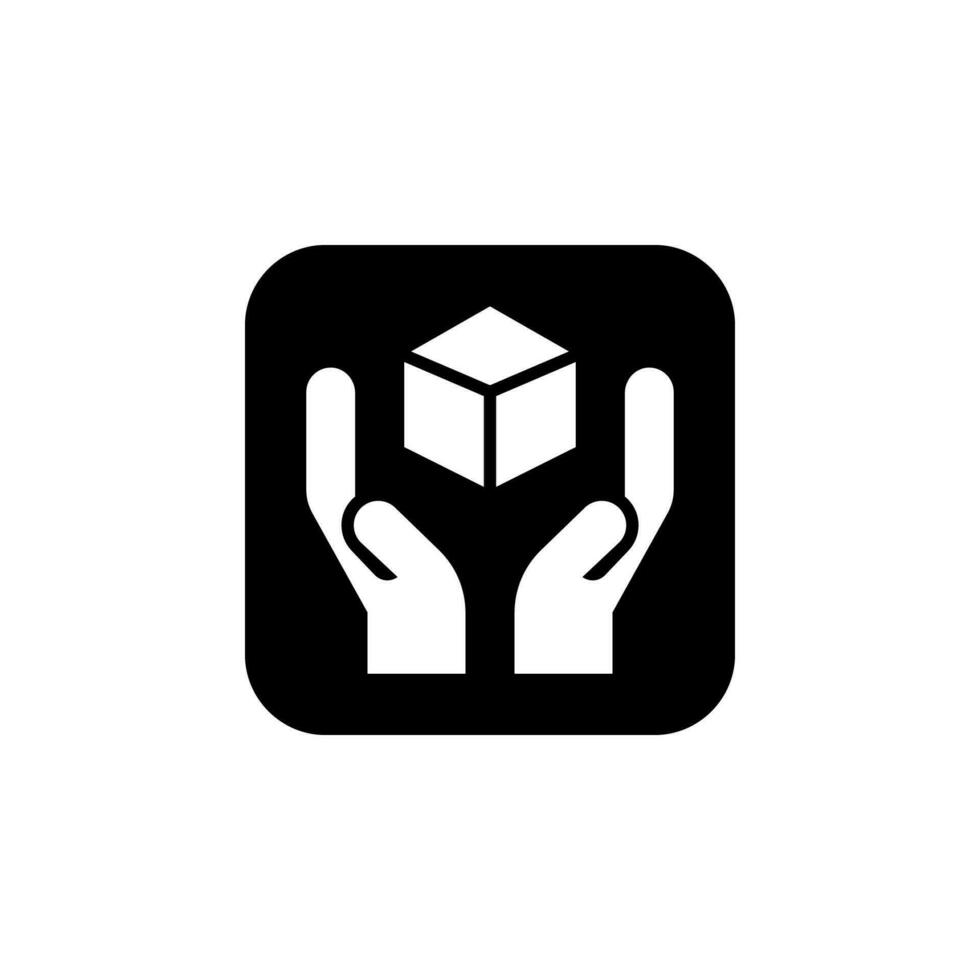 handle with care symbol for package sign vector