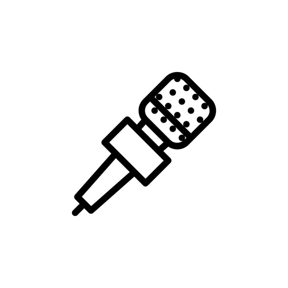 isolated microphone icon for any purposes vector