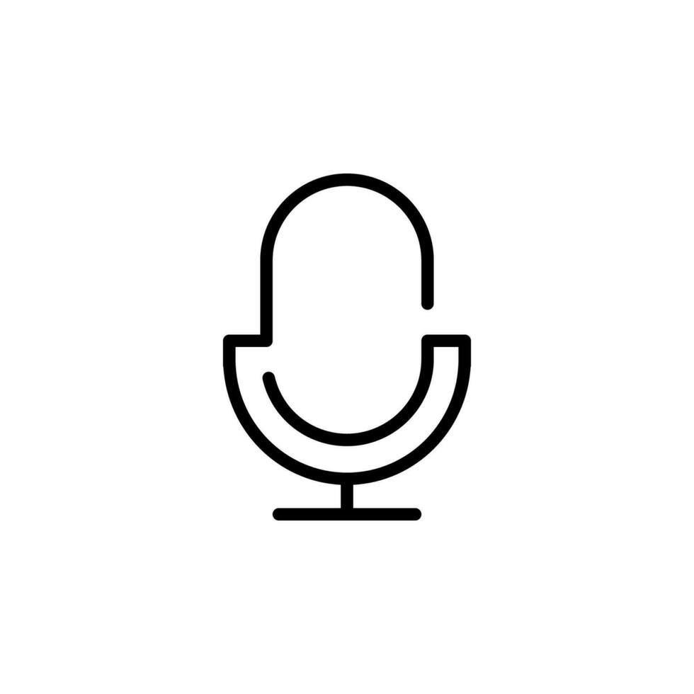 isolated microphone icon for any purposes vector