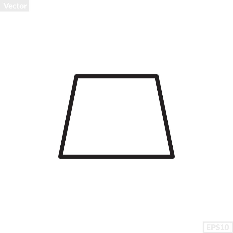 trapezoid shape illustration vector graphic