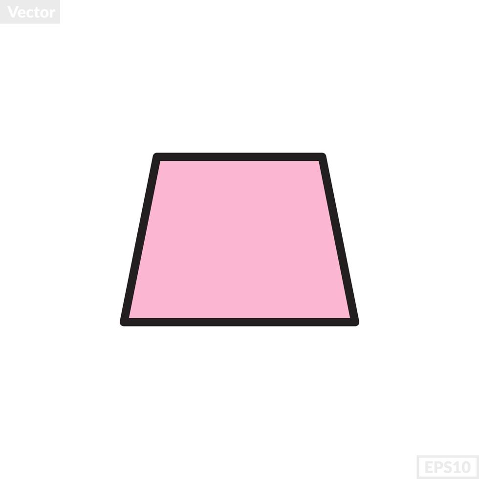 trapezoide forma ilustración vector gráfico
