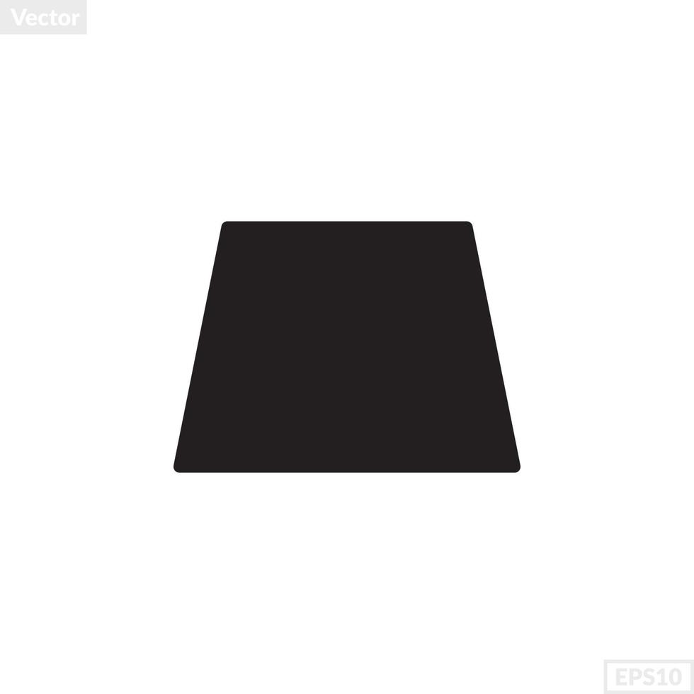 trapezoid shape illustration vector graphic