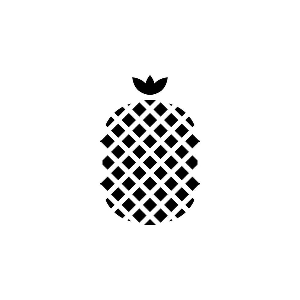 illustration vector graphic of pineapple icon. perfect for pattern objects design, any design element and any purposes.