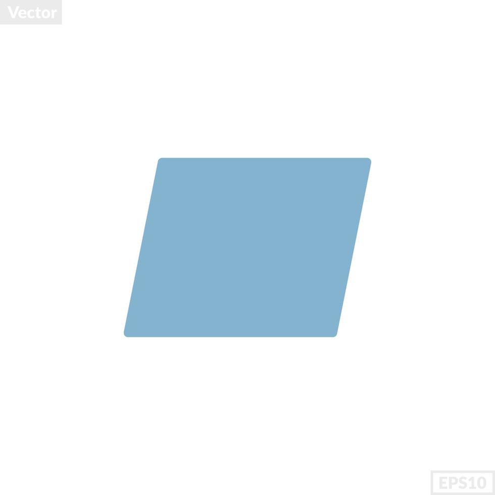 parallelogram shape illustration vector graphic