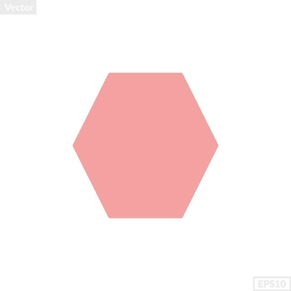 hexagon shape illustration vector graphic