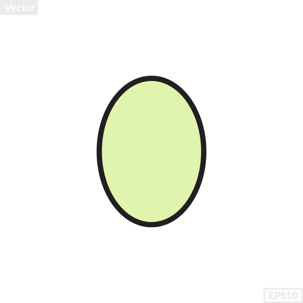 oval shape illustration vector graphic