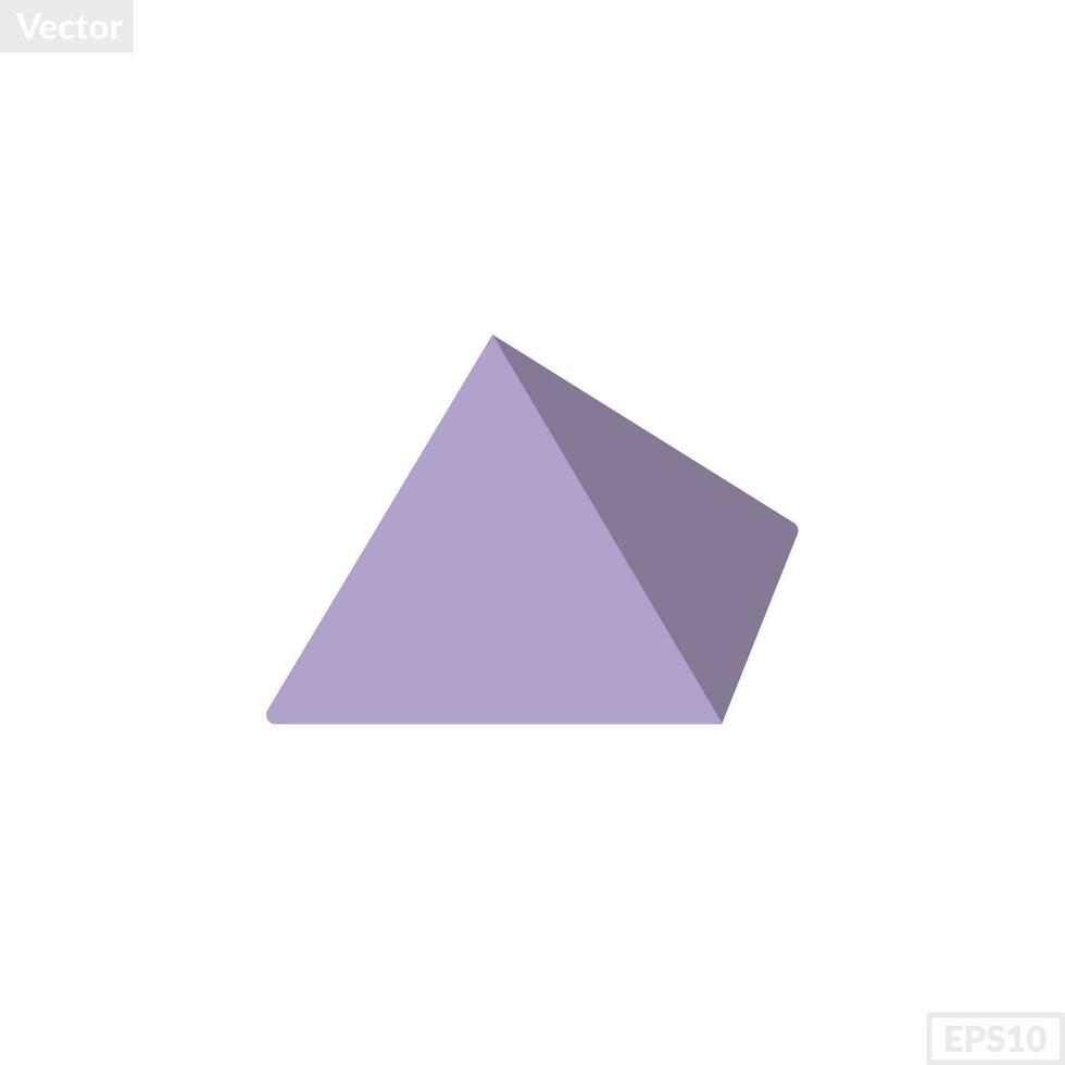 pyramid shape illustration vector graphic