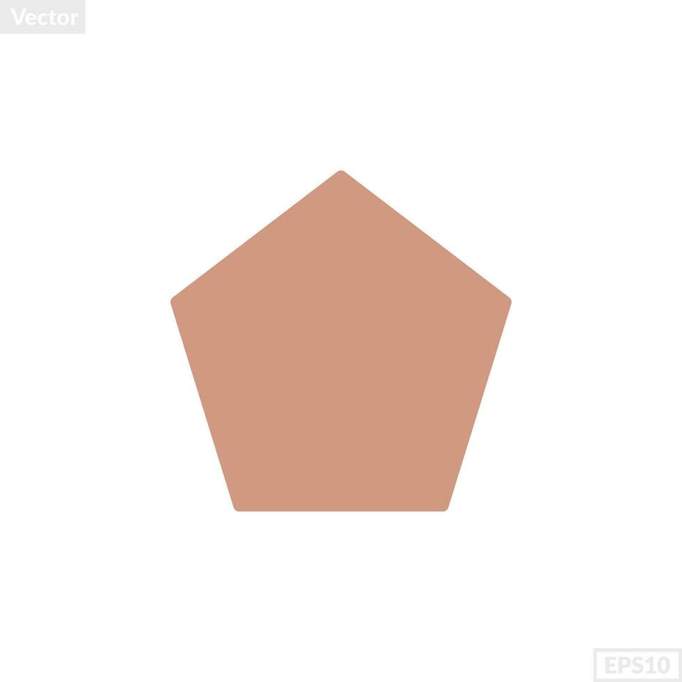 pentagon shape illustration vector graphic