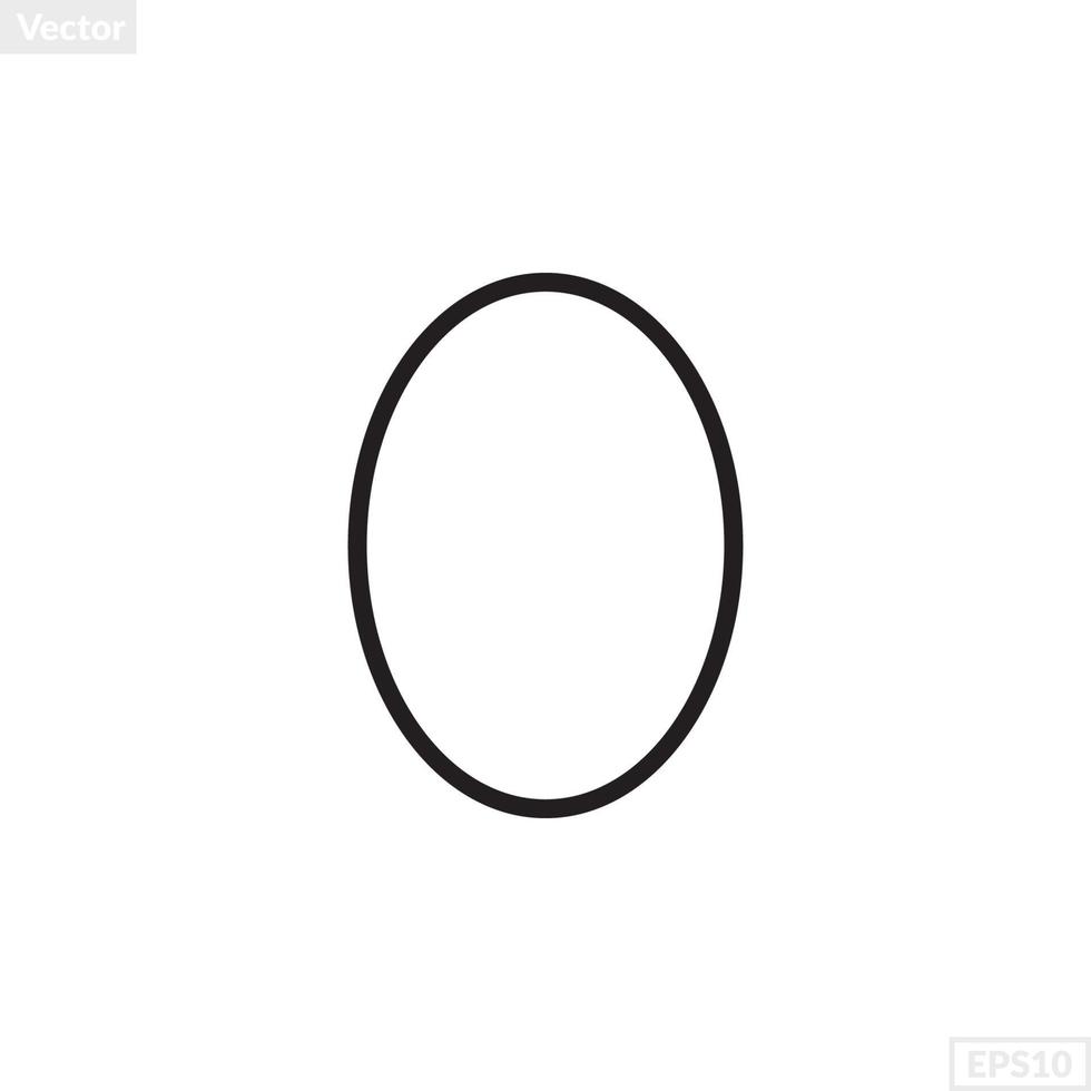 oval shape illustration vector graphic