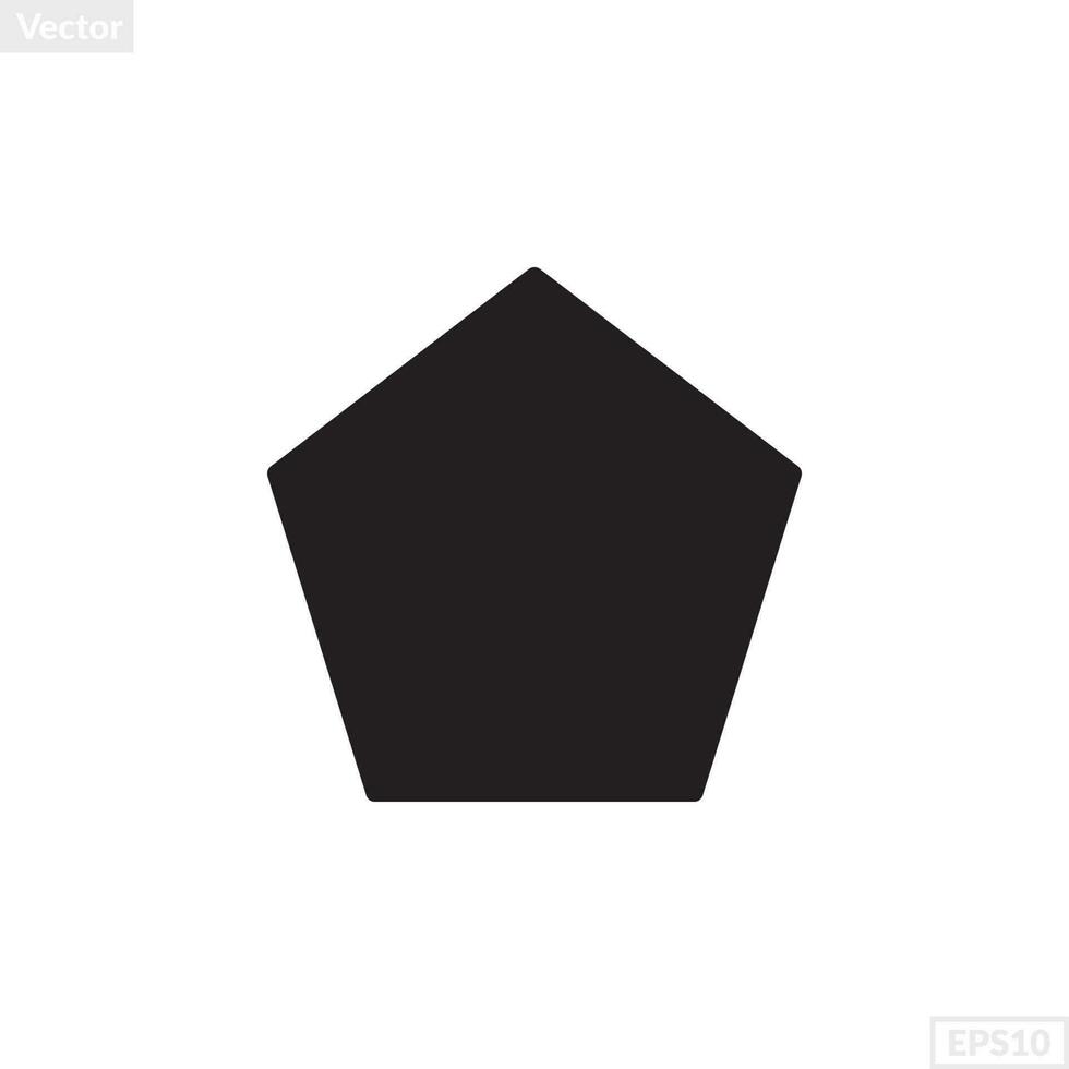 pentagon shape illustration vector graphic