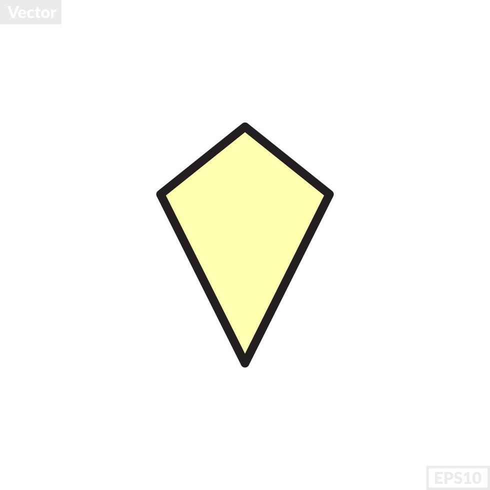 kite shape illustration vector graphic 22134098 Vector Art at Vecteezy