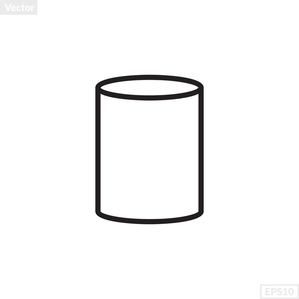 cylinder shape illustration vector graphic