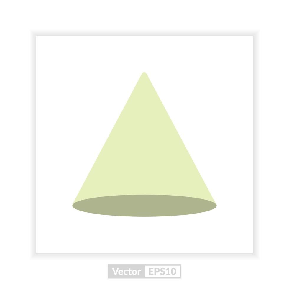 cone shape illustration vector graphic