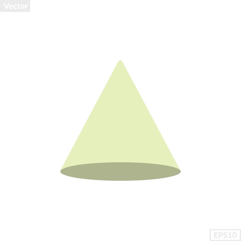 cone shape illustration vector graphic