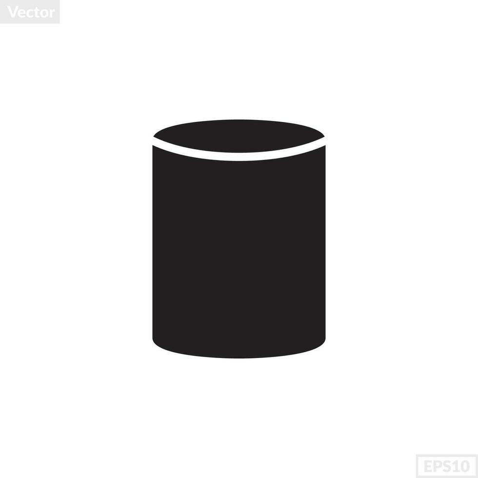 cylinder shape illustration vector graphic