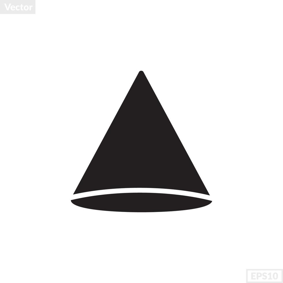 cone shape illustration vector graphic