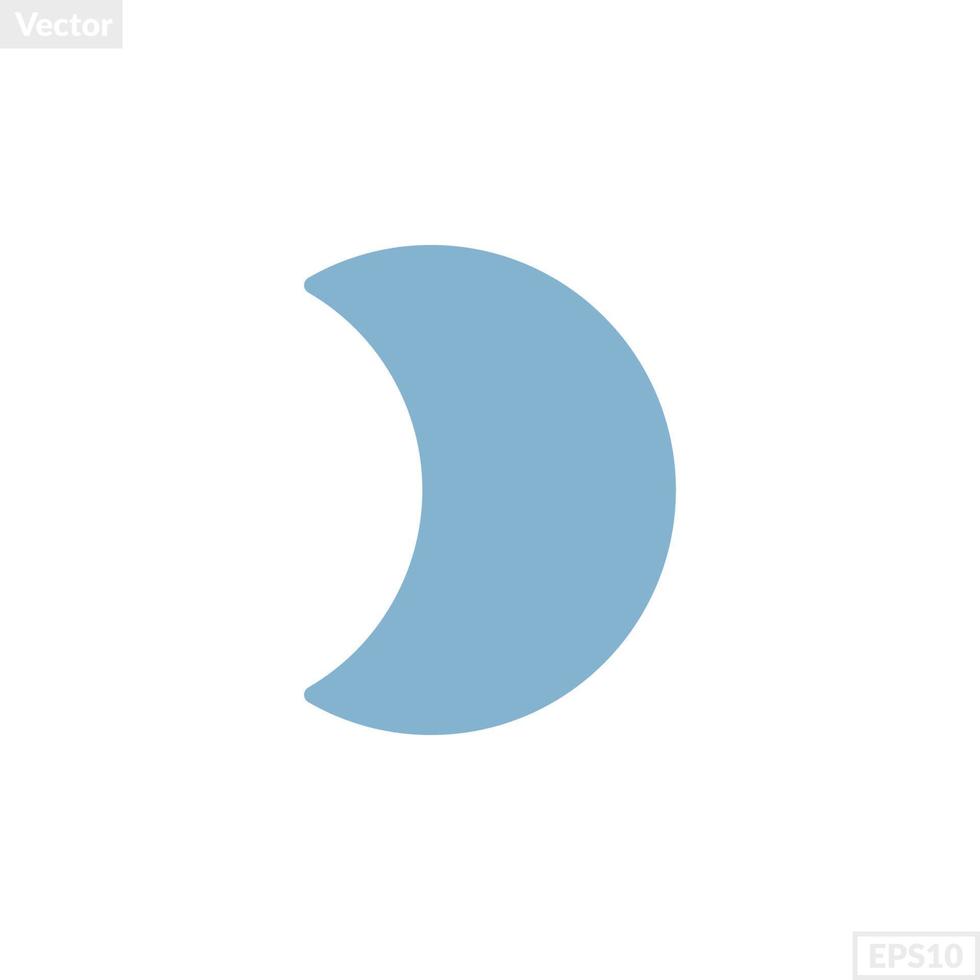 crescent shape illustration vector graphic