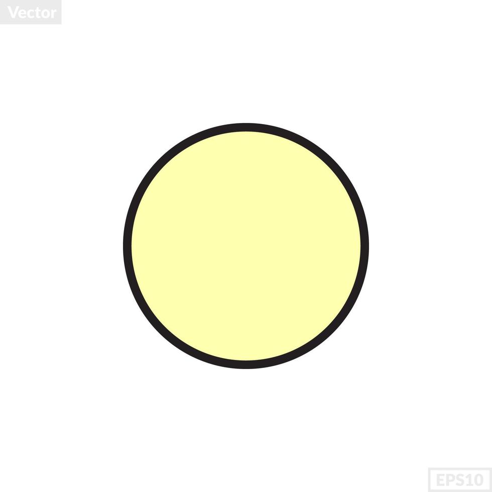 circle shape illustration vector graphic