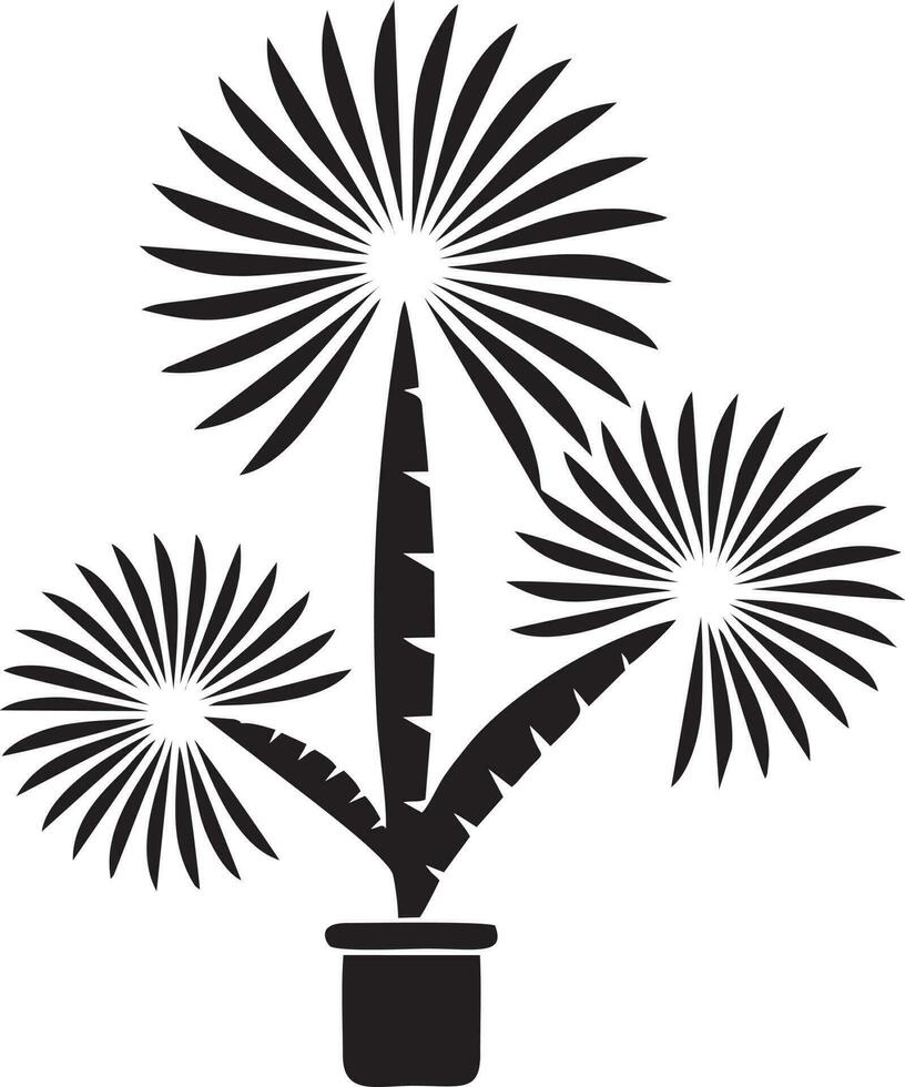 tree icon symbol image vector, illustration of the tree botany in black image vector
