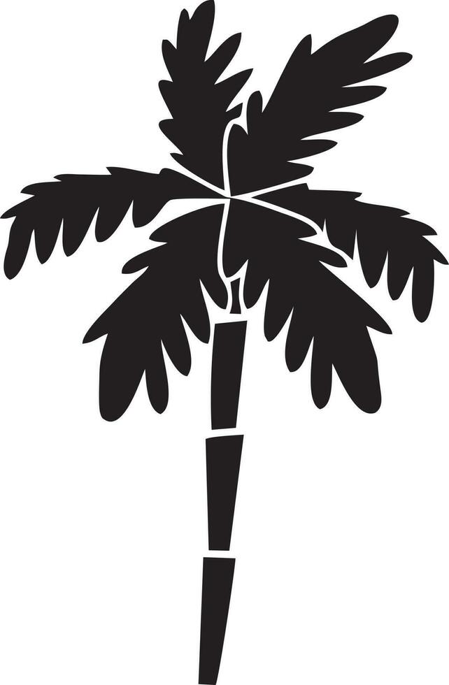 árbol icono símbolo imagen vector, ilustración de el árbol botánica en negro imagen vector