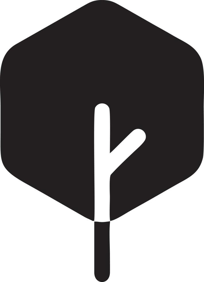 árbol icono símbolo imagen vector, ilustración de el árbol botánica en negro imagen vector