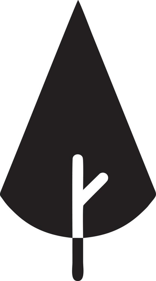 tree icon symbol image vector, illustration of the tree botany in black image vector