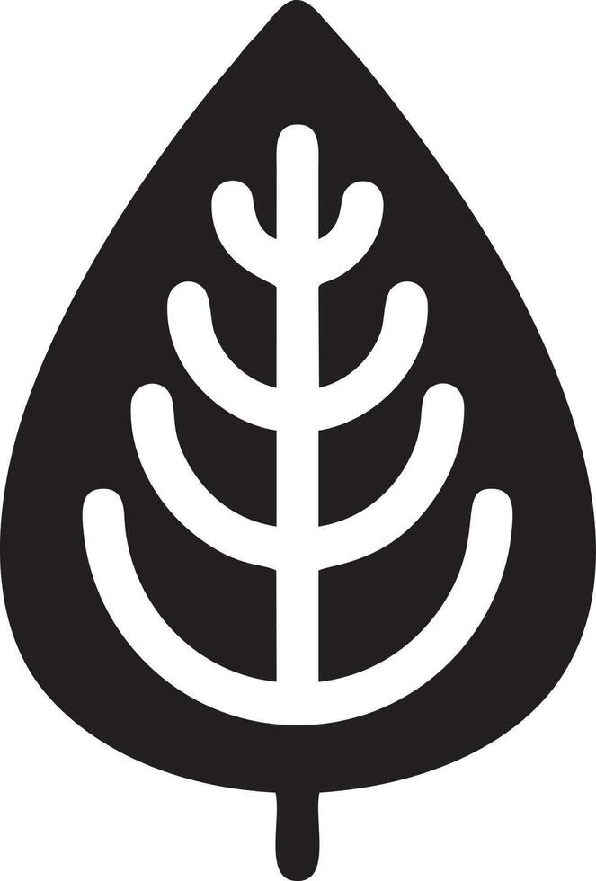 árbol icono símbolo imagen vector, ilustración de el árbol botánica en negro imagen vector