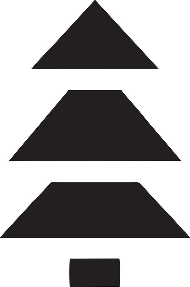 tree icon symbol image vector, illustration of the tree botany in black image vector