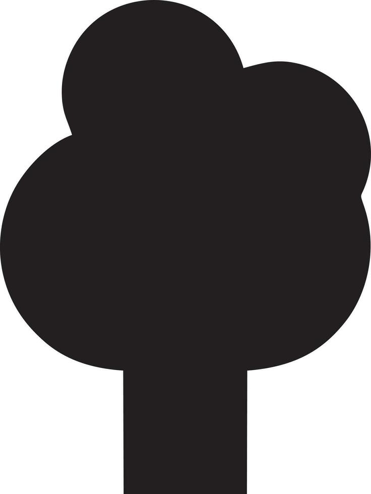 árbol icono símbolo imagen vector, ilustración de el árbol botánica en negro imagen vector