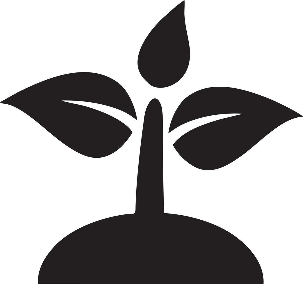 tree icon symbol image vector, illustration of the tree botany in black image vector