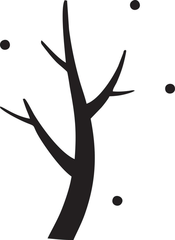 árbol icono símbolo imagen vector, ilustración de el árbol botánica en negro imagen vector