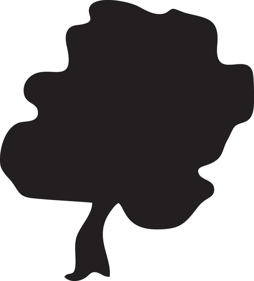 tree icon symbol image vector, illustration of the tree botany in black image vector