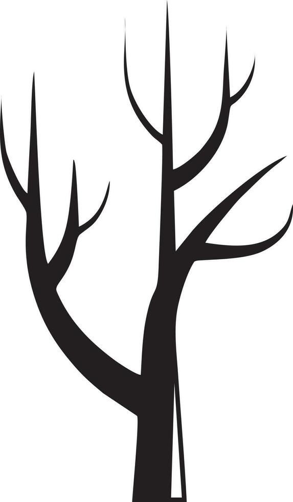 tree icon symbol image vector, illustration of the tree botany in black image vector