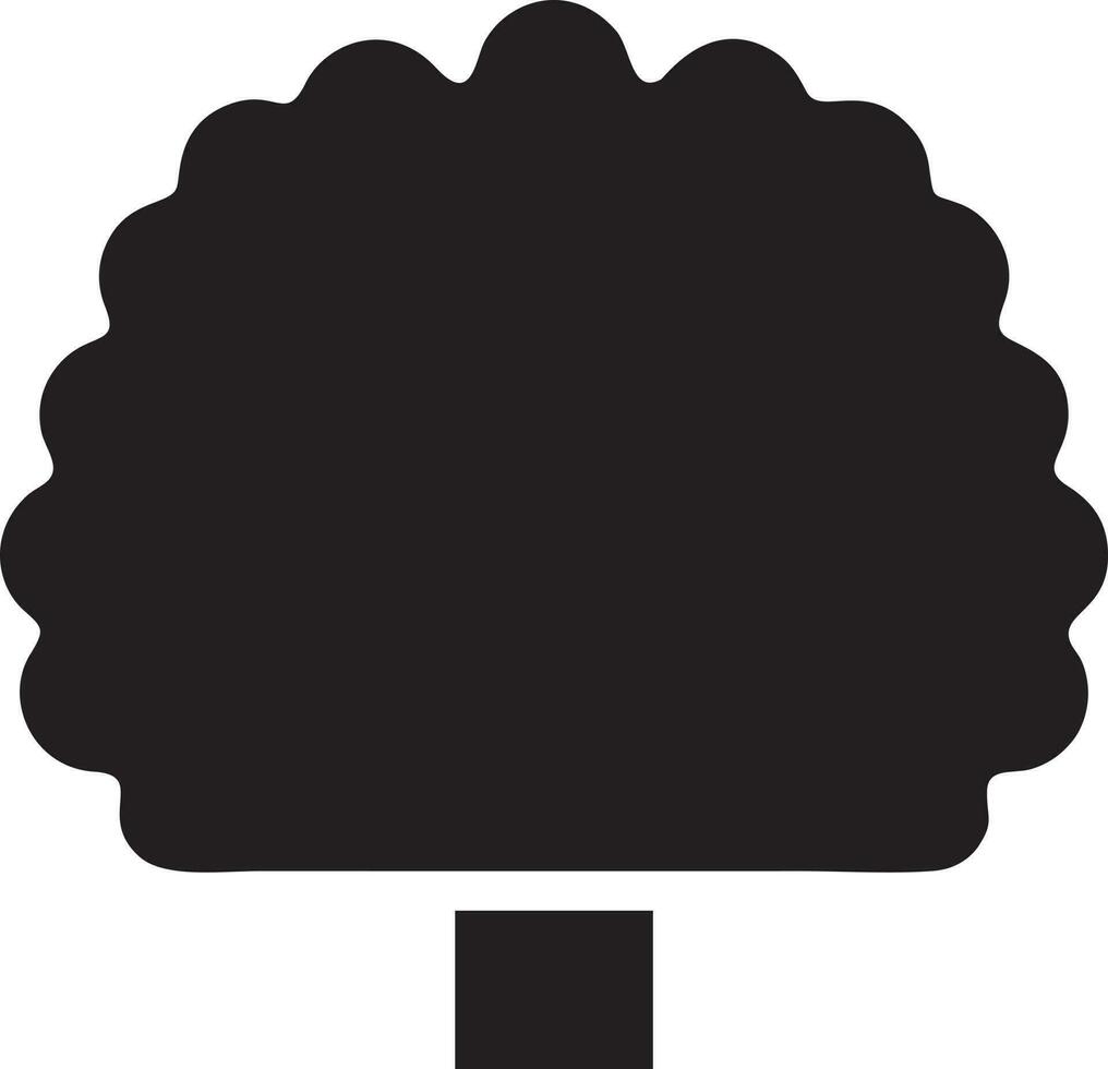tree icon symbol image vector, illustration of the tree botany in black image vector