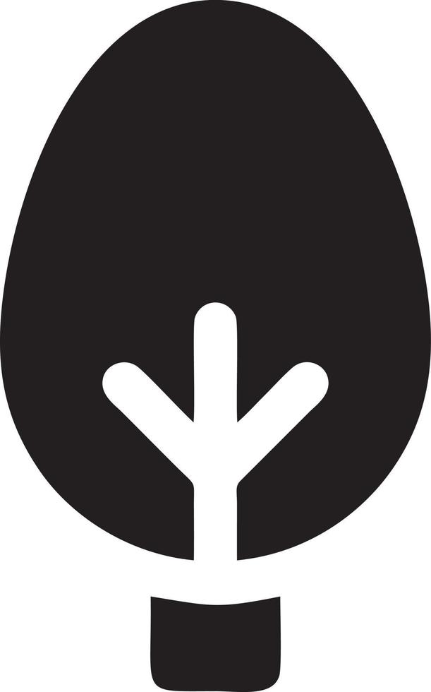 tree icon symbol image vector, illustration of the tree botany in black image vector