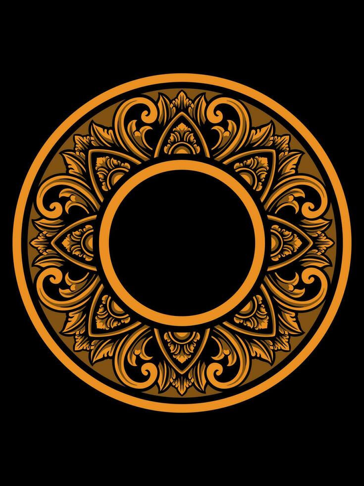 Beautiful carved decorative ornaments Vector design for elements editable colors