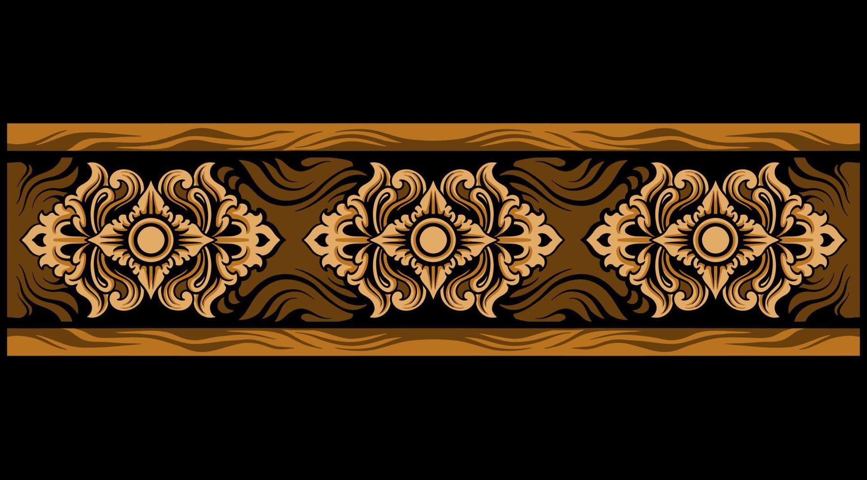 Beautiful carved decorative ornaments Vector design for elements