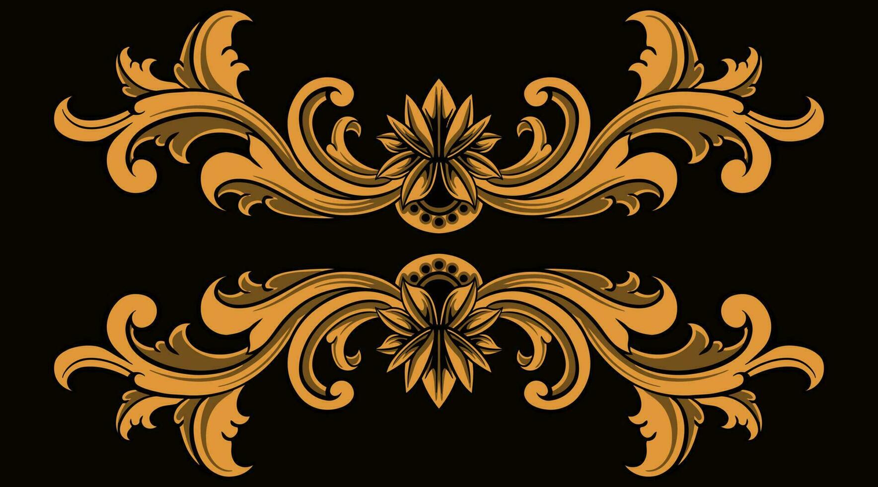 Beautiful carved decorative ornaments Vector design for elements editable colors 22134921 Vector